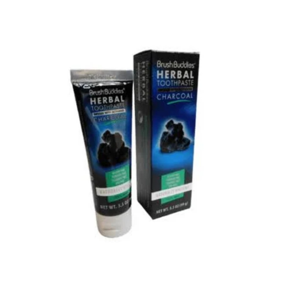 Brush Buddies Charcoal Infused Herbal Toothpaste Tube - Picture 5 of 5